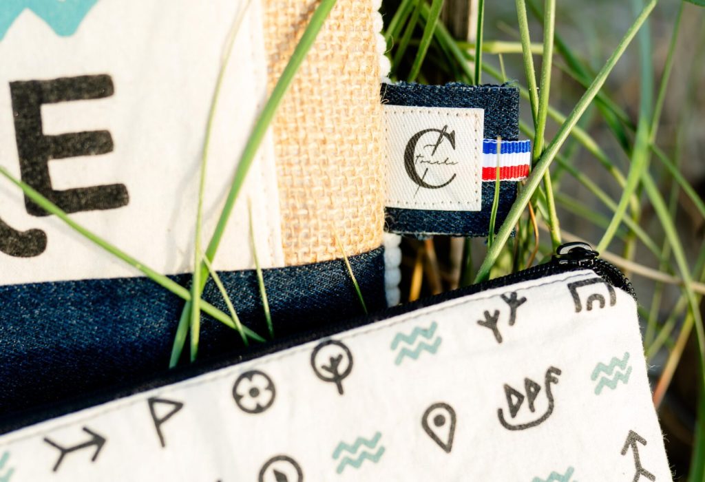 Pochettes zippées Cotentin Unique upcyclées
